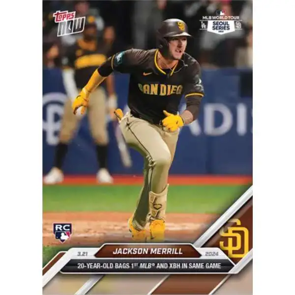 MLB San Diego Padres 2024 NOW Baseball Jackson Merrill #4 [Rookie]