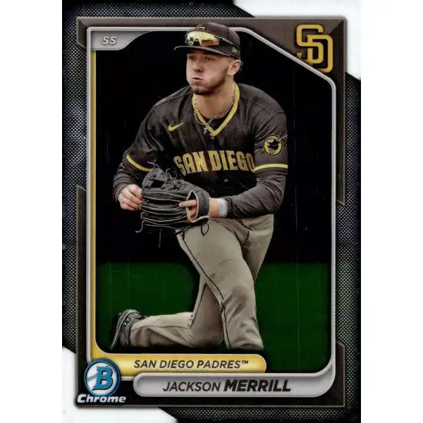 MLB Topps 2024 Bowman Baseball Bowman Chrome Prospects Jackson Merrill BCP-145