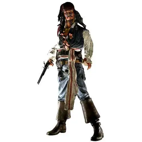 NECA Pirates of the Caribbean Dead Man's Chest Captain Jack Sparrow Action Figure [Damaged Package Cannibal]