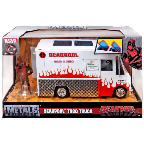 Marvel Nano Metalfigs Deadpool Taco Truck Exclusive Diecast Vehicle & Figure