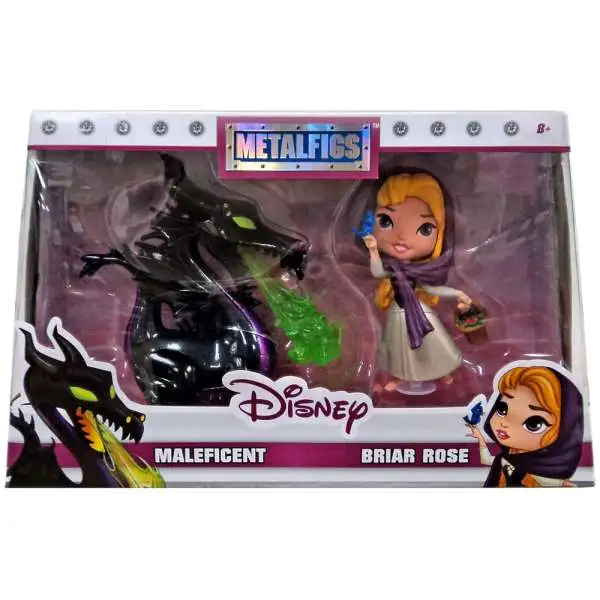 Disney Sleeping Beauty Metalfigs Maleficent & Briar Rose Exclusive Diecast Figure 2-Pack