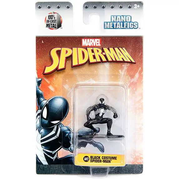 Marvel Nano Metalfigs Black Costume Spider-Man 1.5-Inch Diecast Figure MV2