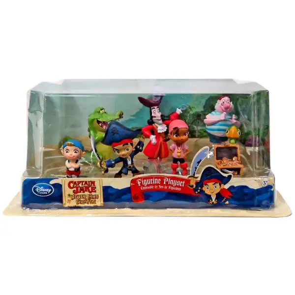 Disney Captain Jake and the Never Land Pirates 7 Piece PVC Figurine Playset [Version 2, Damaged Package]