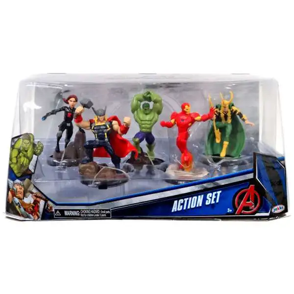 Marvel Avengers Avengers Action Set 5-Piece PVC Figure Play Set