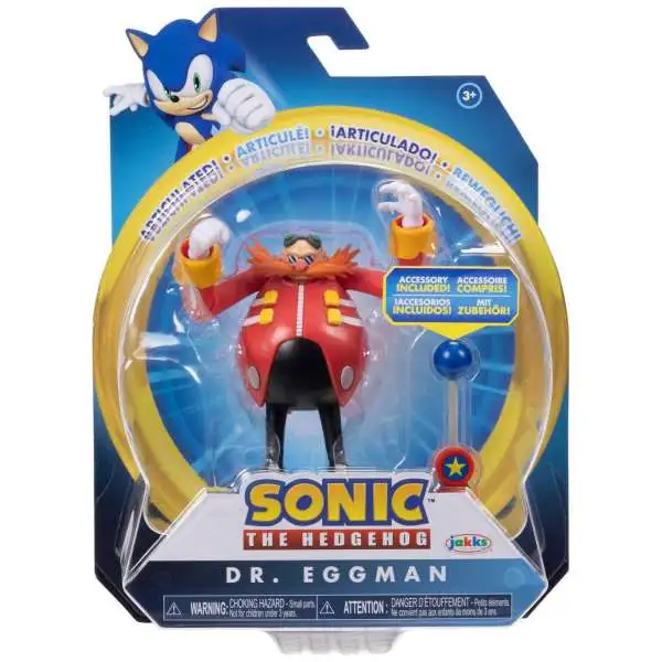 Sonic The Hedgehog Dr. Eggman Action Figure [Modern, with Fast Shoe Item Box]