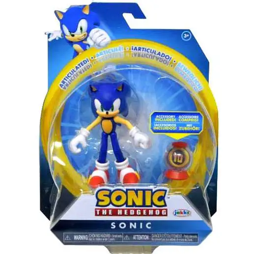Sonic The Hedgehog Sonic Action Figure [Modern, with Super Ring Item Box]
