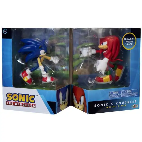 Sonic The Hedgehog Gold Series Sonic & Knuckles Action Figure 2-Pack [Face-Off]