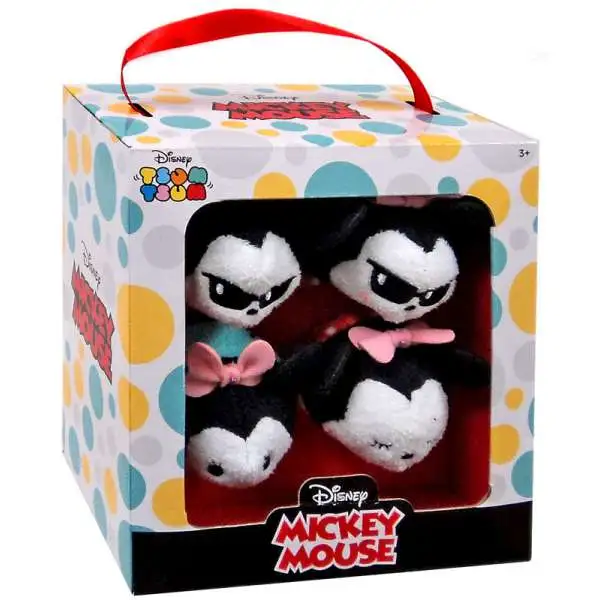 Disney Tsum Tsum Summer Mickey & Minnie Exclusive Mini Plush 4-Pack Set