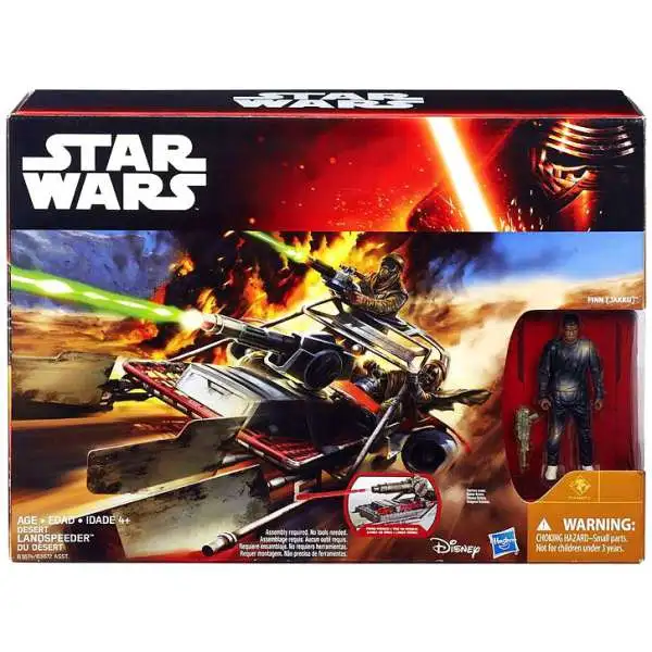 Star Wars The Force Awakens Desert Landspeeder with Finn 3.75-Inch Vehicle [Class II ]