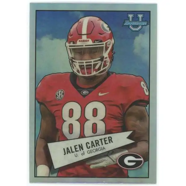 NFL 2022 Bowman Chrome University Jalen Carter #52BF-22 [Rookie]