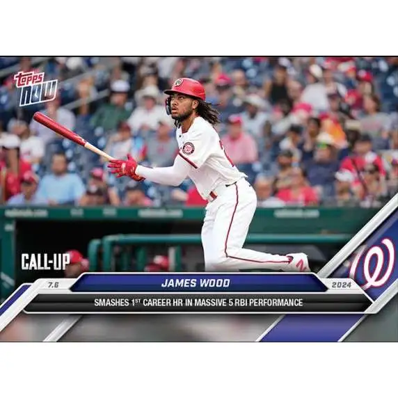 MLB 2024 NOW Baseball James Wood #392 [Smashes 1st Career HR in Massive 5-RBI Performance]