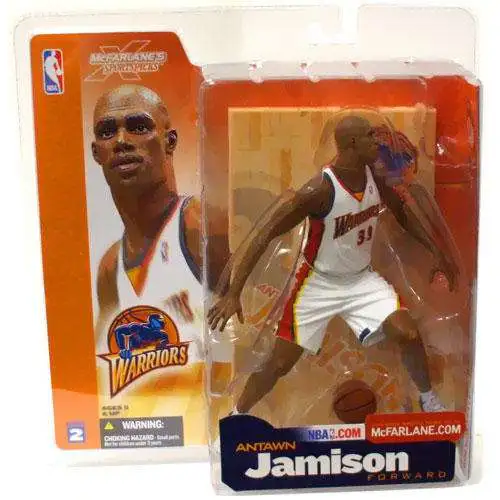McFarlane Toys NBA Golden State Warriors Sports Basketball Series 2 Antawn Jamison Action Figure [White Jersey]