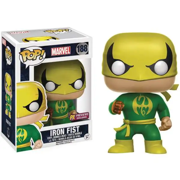 Funko POP! Marvel Iron Fist (Classic) Exclusive Vinyl Bobble Head #188 [Green Costume]