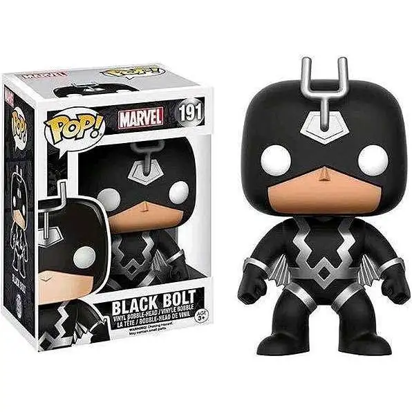 Funko Inhumans POP! Marvel Black Bolt Exclusive Vinyl Bobble Head #191 [Black & Silver Costume, Damaged Package]