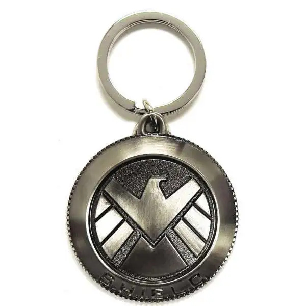 Marvel Avengers SHIELD Logo Pewter Key Ring
