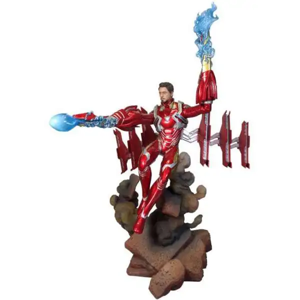 Marvel Avengers Infinity War Gallery Deluxe Iron Man Mark 50 9-Inch Collectible PVC Statue [Helmet Off]