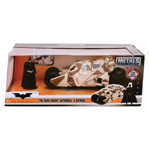 DC The Dark Knight Rises Camo Tumbler Batmobile & Batman Diecast Vehicle