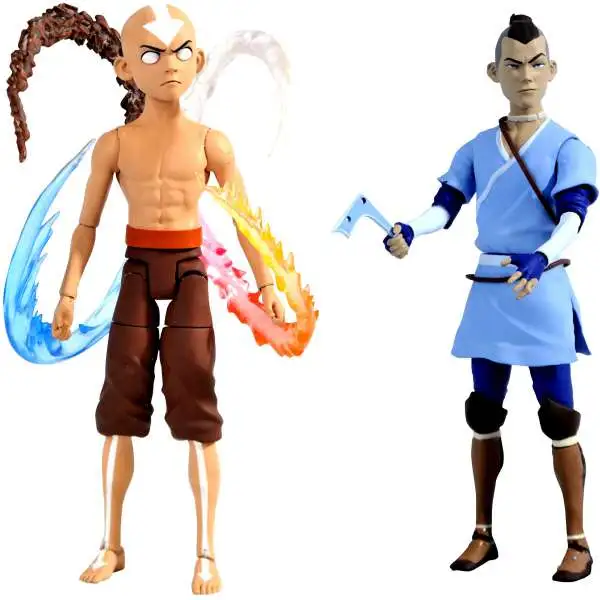 Avatar the Last Airbender Series 4 Final Battle Aang & Sokka Set of Both Action Figures