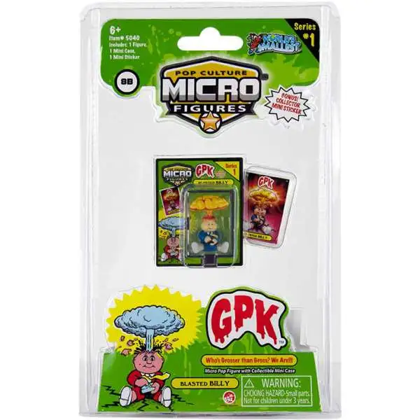 World's Smallest Garbage Pail Kids GPK Series 1 Blasted Billy 1.25-Inch Micro Figure