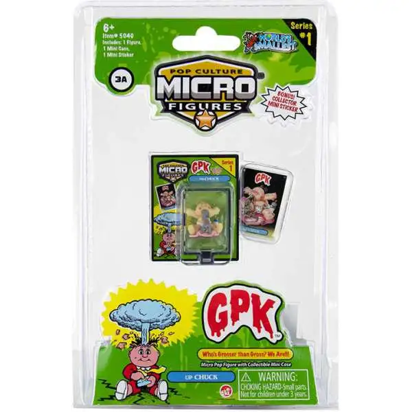 World's Smallest Garbage Pail Kids GPK Series 1 UpChuck 1.25-Inch Micro Figure