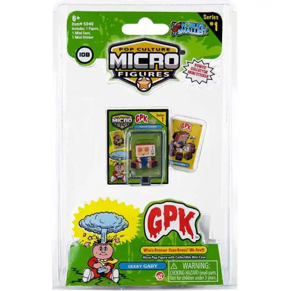 World's Smallest Garbage Pail Kids GPK Series 1 Geeky Gary 1.25-Inch Micro Figure
