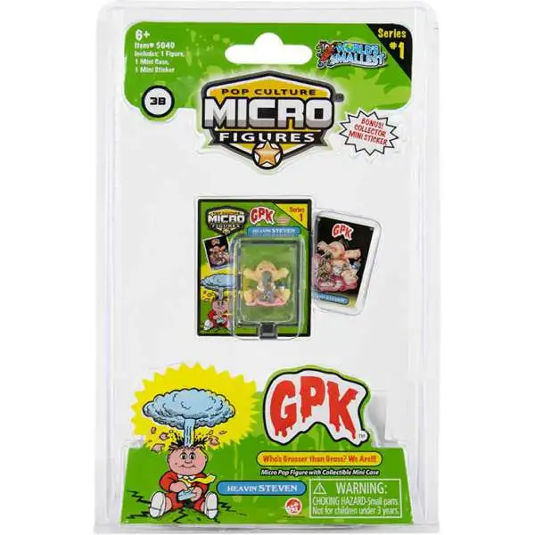 World's Smallest Garbage Pail Kids GPK Series 1 Heavin Steven 1.25-Inch Micro Figure