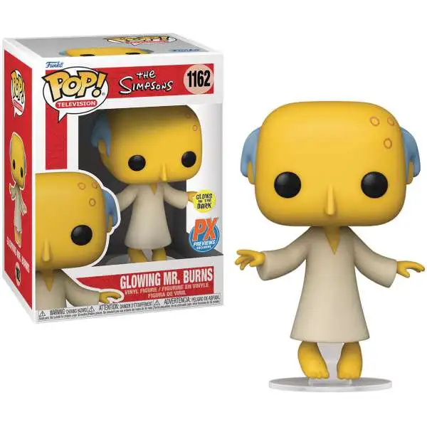 Funko The Simpsons POP! Television Glowing Mr. Burns Exclusive Vinyl Figure #1162 [Full Color, Regular Version, Damaged Package]