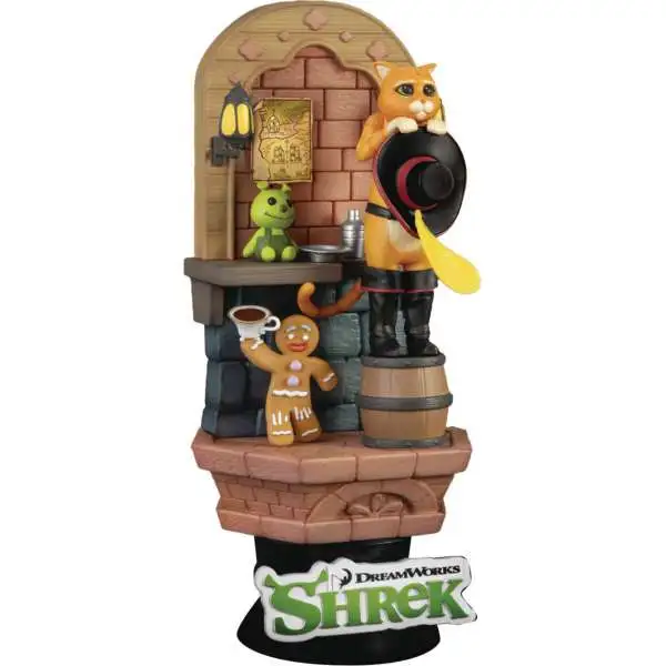 Shrek Puss in Boots Diorama Statue DS-96