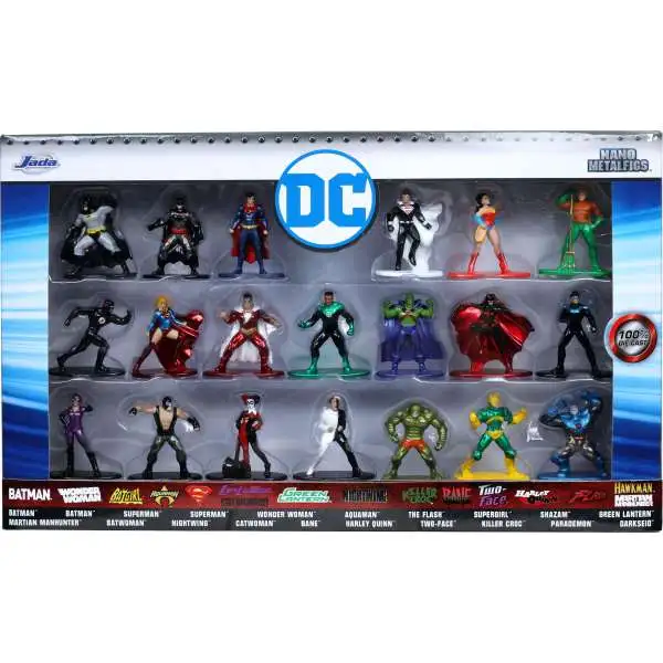 Nano Metalfigs DC Comics Version 3 1.5-Inch Diecast Figure 20-Pack