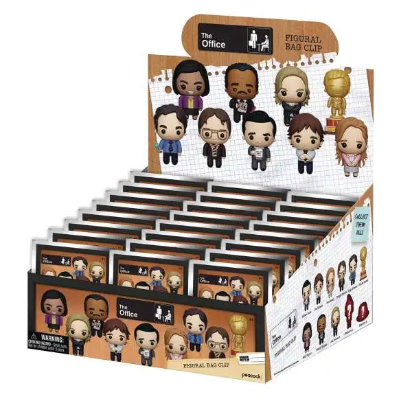 3D Figural Foam Bag Clip Series 1 The Office Mystery Box [24 Packs]