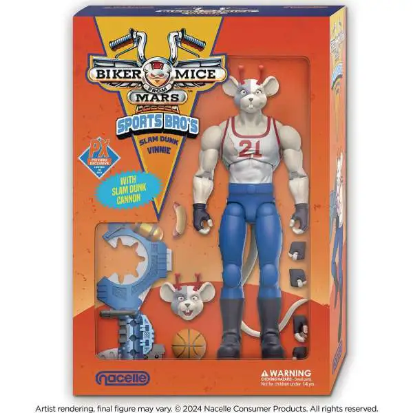 Biker Mice from Mars Sports Bros Slam Dunk Vinnie Exclusive Action Figure