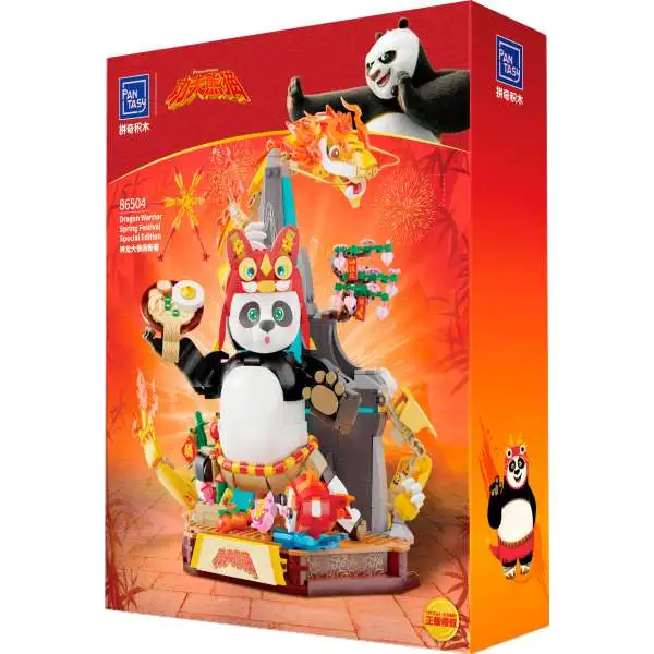 Kung Fu Panda Dragon Warrior Po Exclusive 10-Inch Building Block Toy Set [1262 Pieces]