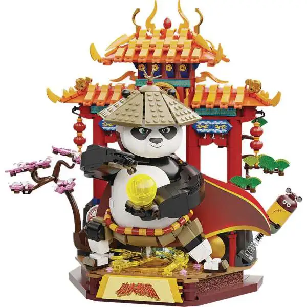 Kung Fu Panda Dragon Warrior Po Exclusive 13-Inch Building Block Toy Set [1518 Pieces] (Pre-Order ships July)