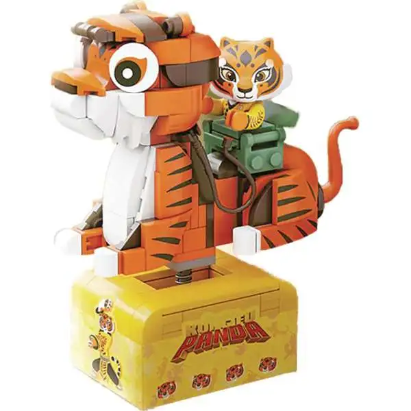 Kung Fu Panda Cosrider Series Tigress & Tiger Exclusive 6-Inch Building Block Toy Set [196 Pieces] (Pre-Order ships July)