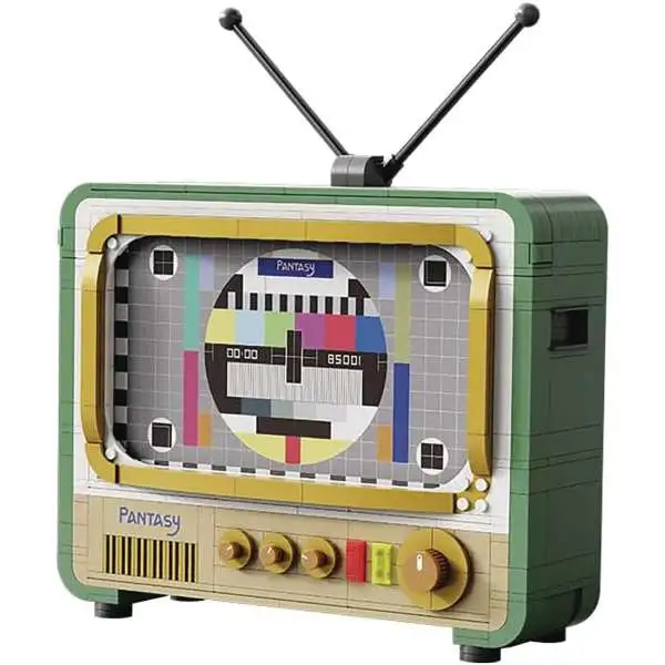 Nostolgic Retro TV Exclusive Building Block Toy Set [682 Pieces]