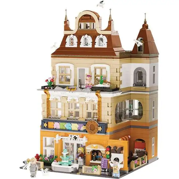 Architecture Exquisite European Bakery Exclusive 15.3-Inch Building Block Toy Set [2663 Pieces] (Pre-Order ships July)