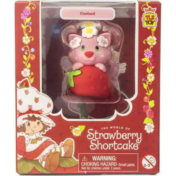 Strawberry Shortcake CheeBee Easter Collection Custard 2.5-Inch PVC Figure [Flowers & Strawberry]