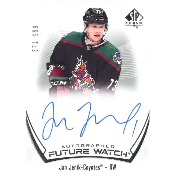 NHL 2021-22 SP Authentic Hockey 571/999 Jan Jenik #127 [Autograph]