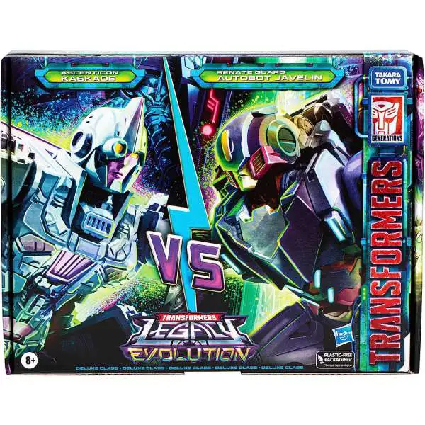 Transformers Generations Legacy Evolution Senate Guard Autobot Javelin & Ascenticon Kaskade Exclusive Deluxe Action Figure 2-Pack [Deadeye Duel]