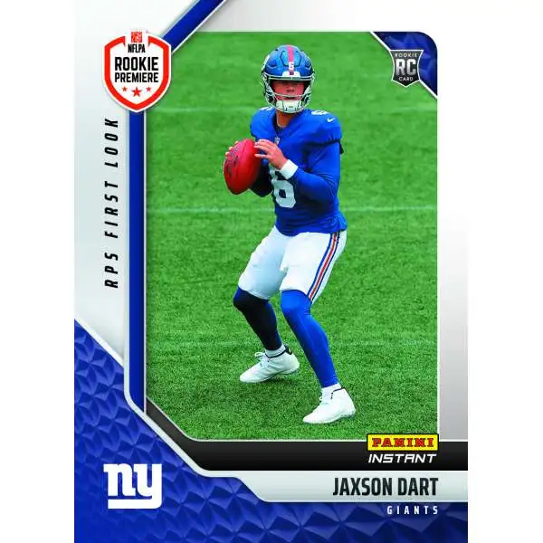 NFL New York Giants 2025 Instant RPS First Look Football Jaxson Dart RPSFL-13 [Rookie]