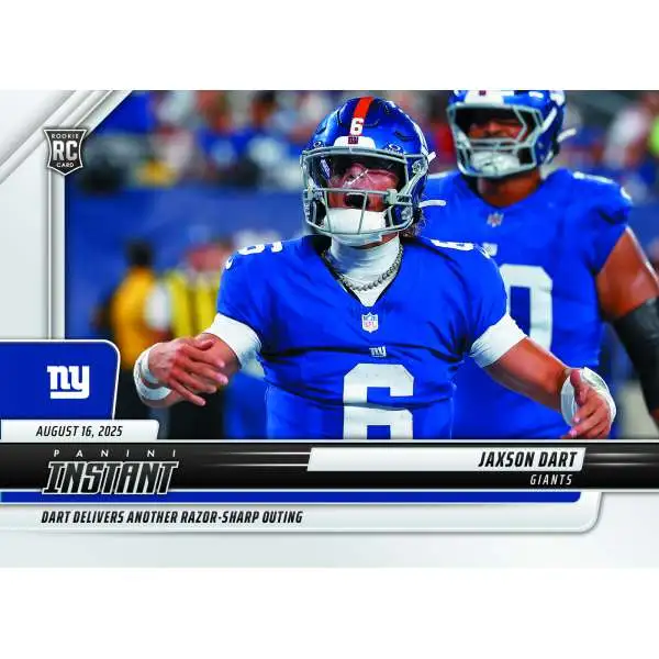 NFL New York Giants 2025 Instant Football Jaxson Dart #33 [Rookie]