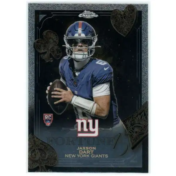 NFL 2025 Topps Chrome Fortune 15 Jaxson Dart F15-23 [Rookie]