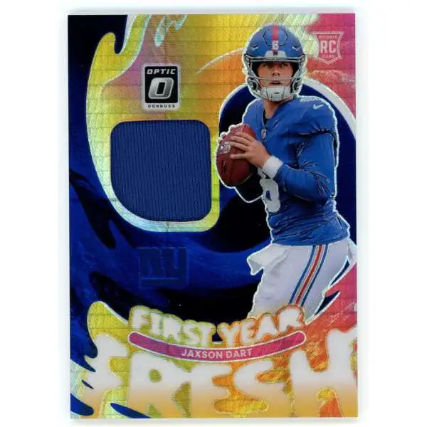 NFL 2025 Panini Donruss Optic First Year Fresh Jaxson Dart FYFBH-JDA [Rookie Relic]