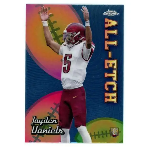 NFL 2024 Topps Chrome Football All Etch Jayden Daniels CAE-JD [Rookie]