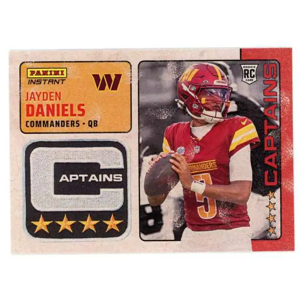 NFL Washington Commanders 2024 Instant Captains Football Jayden Daniels CAP-30 [Rookie]