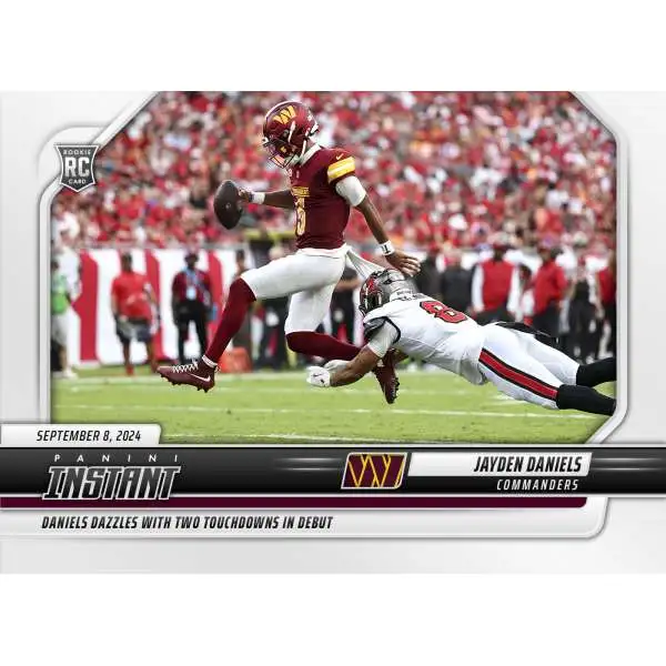 NFL Washington Commanders 2024 Instant Football Jayden Daniels #30 [Rookie, Dazzles with 2 Touchdowns in Debut]
