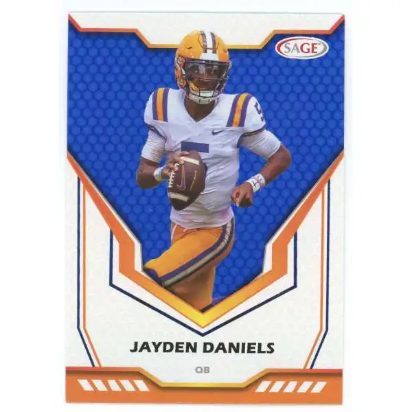 NFL 2024 Low Series Blue Jayden Daniels #16 [Rookie]