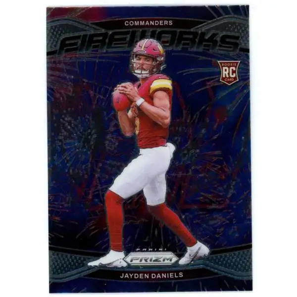 NFL 2024 Panini Prizm Football Fireworks Jayden Daniels #24 [Rookie]