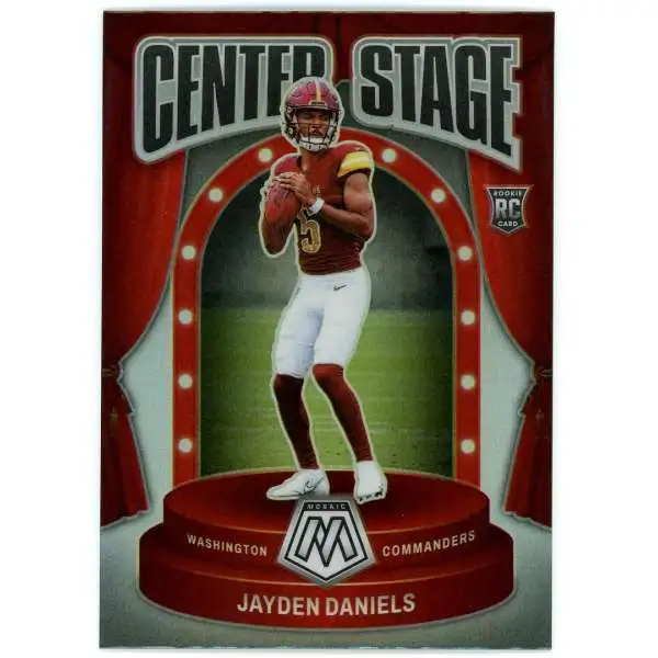 NFL 2024 Panini Mosaic Football Center Stage Jayden Daniels #8 [Rookie]