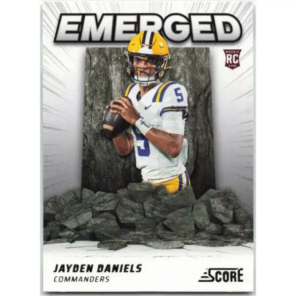 NFL Washington Commanders 2024 Score Football Emerged Jayden Daniels EM-JDS [Rookie]